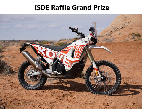 2023 ISDE Raffle Ticket - see prizes & participation info below